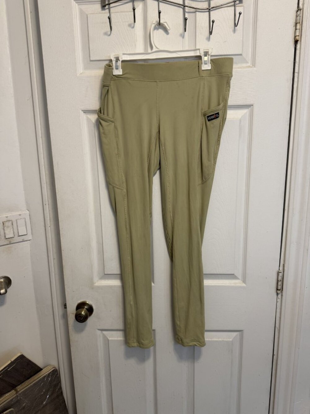 KERRITS Ice FIL KNEE PATCH TIGHTs Breeches size XL Sage colour